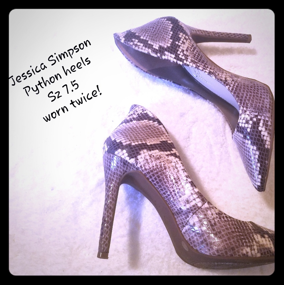 Jessica Simpson Python Pumps